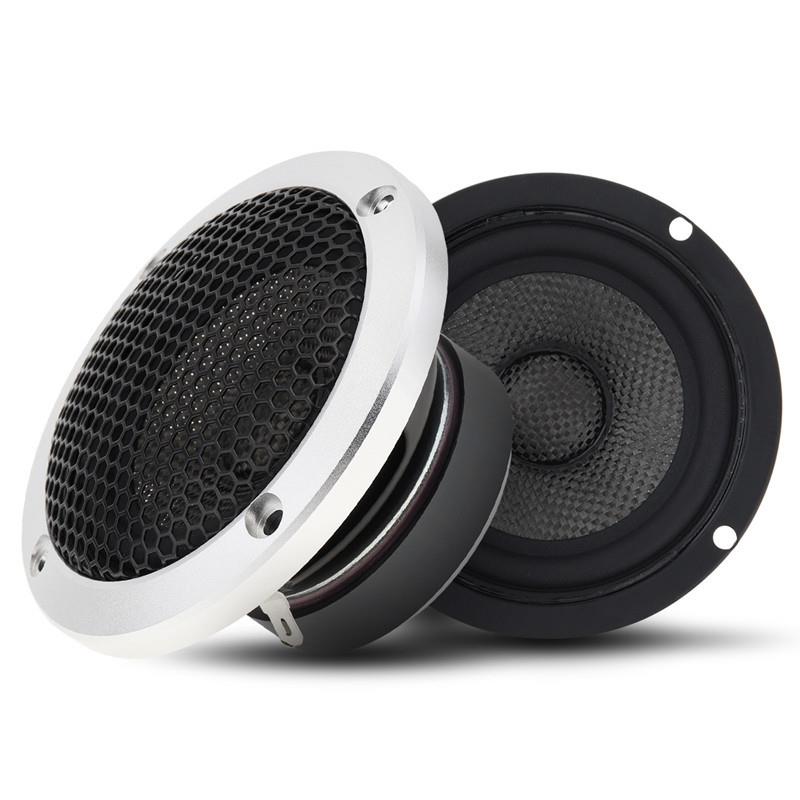 汽车音响喇叭3510碳纤维盆3.5寸中音喇叭中音扬声器 车用喇叭