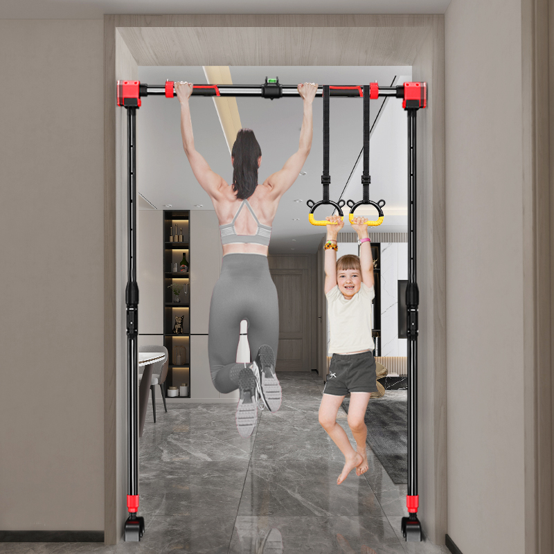 单杠室内家用引体向上器家用健身器材儿童门框吊杆门上单杆拉伸杆