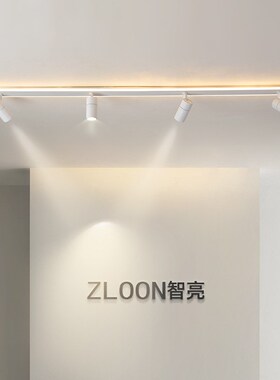 射灯店铺商d用led天花灯家用明装轨道灯客厅服装店衣帽间长条灯具