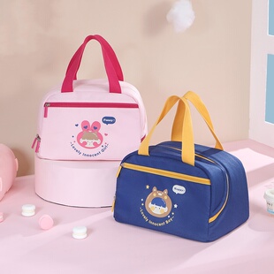 饭盒袋手提袋子保温包餐盒小学生带饭包学生儿童饭兜装便当的餐包