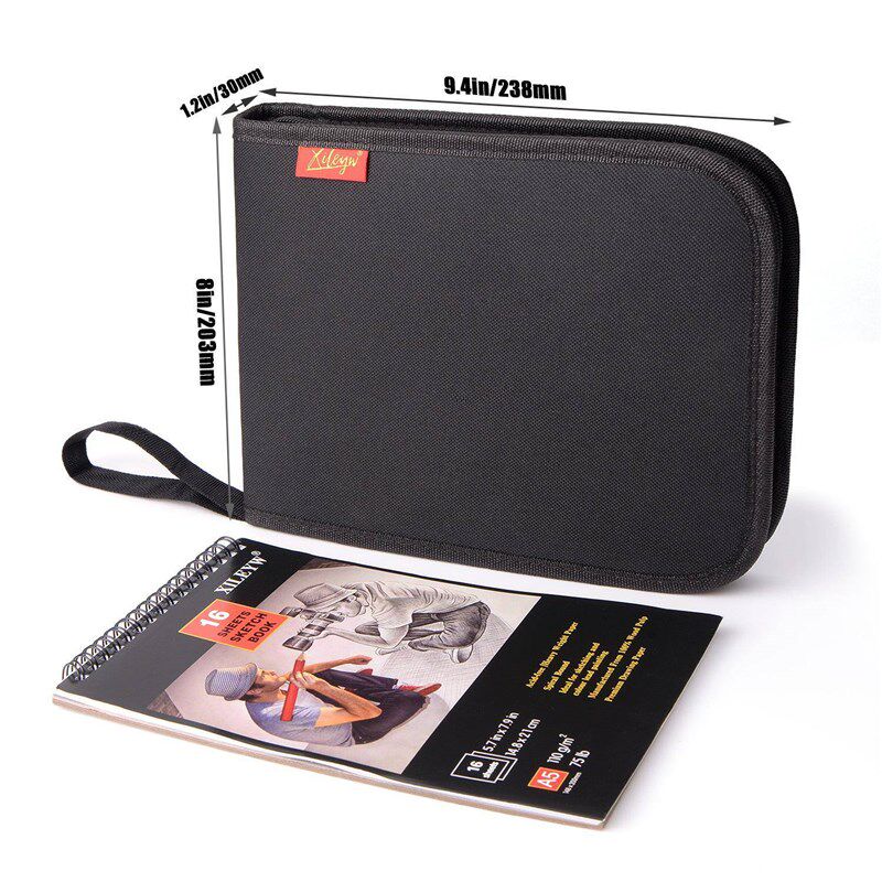 高光画手绘纸37笔绘笔件铅笔可塑橡皮收纳工具本素描套装碳习勒