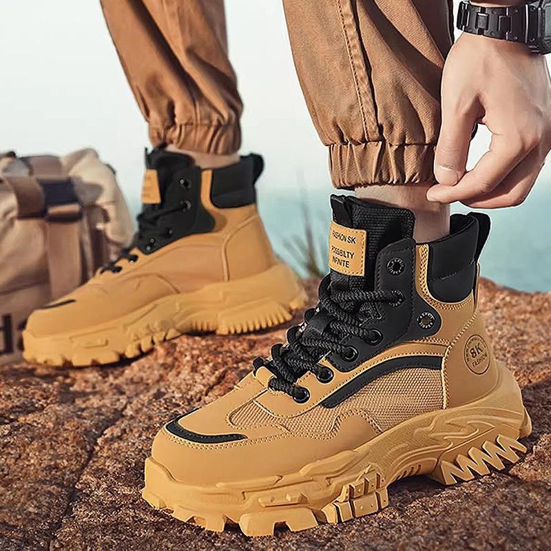 冬季大码男鞋45男士雪地靴46加绒保暖棉鞋47高帮靴子户外马丁靴48