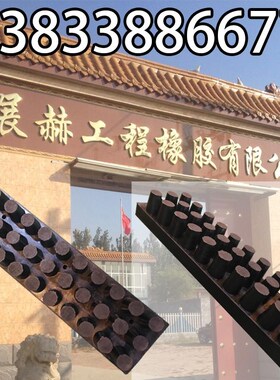 氯丁橡胶垫块钉型钉帽弹性橡y胶垫板桥梁隔震缓冲块抗震防落梁挡