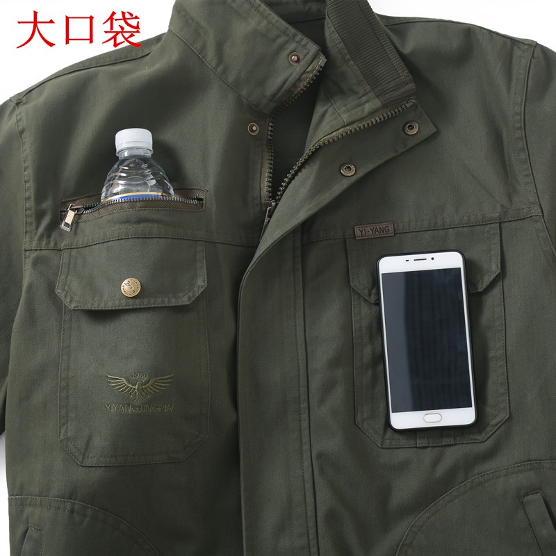 工作服套装男劳保服秋冬季电焊长袖耐磨防烫工地工装制服汽修