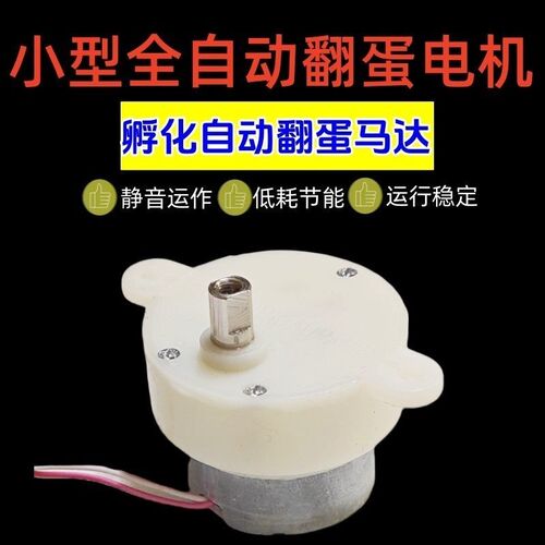 孵蛋机马达12-j24枚孵蛋专用电机 全自动孵化器翻蛋马达减速电机
