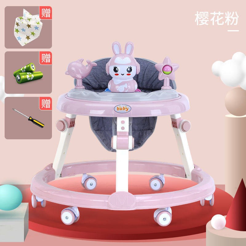 学步车一周岁防ok型腿婴儿防侧翻多功能宝宝手推车可坐可推脚步车