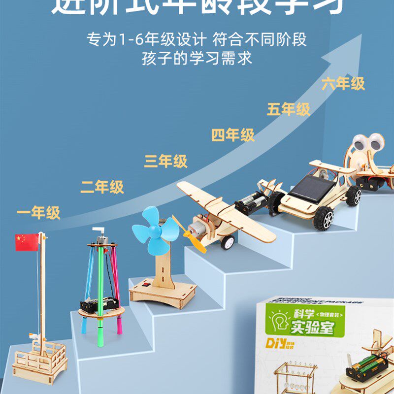 小学生科a学小实验套装物理器材科技玩转儿童十岁以上小发明四年