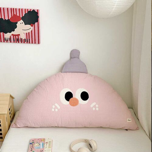 可爱有趣床上靠枕榻榻米防撞软包纯棉床头靠垫沙发抱枕宿舍床护腰