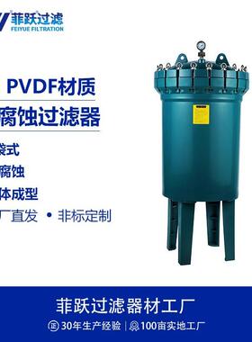 4袋式PP聚丙烯过滤器全塑胶耐腐蚀耐强酸强碱一体成型过滤器