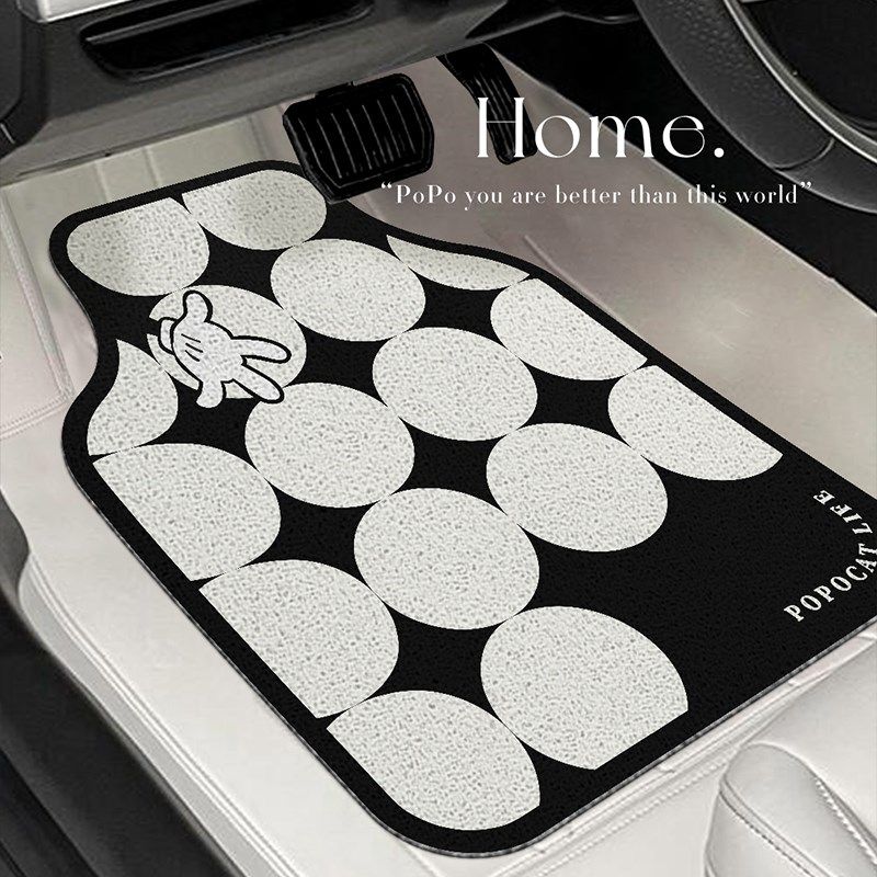 简约丝圈车内防脏垫汽车脚垫主驾驶单片高档防滑踩脚垫易清洗地垫,汽车用品/电子/清洗/改装,通用脚垫,淘宝优惠券,粉丝福利购,淘宝优惠卷