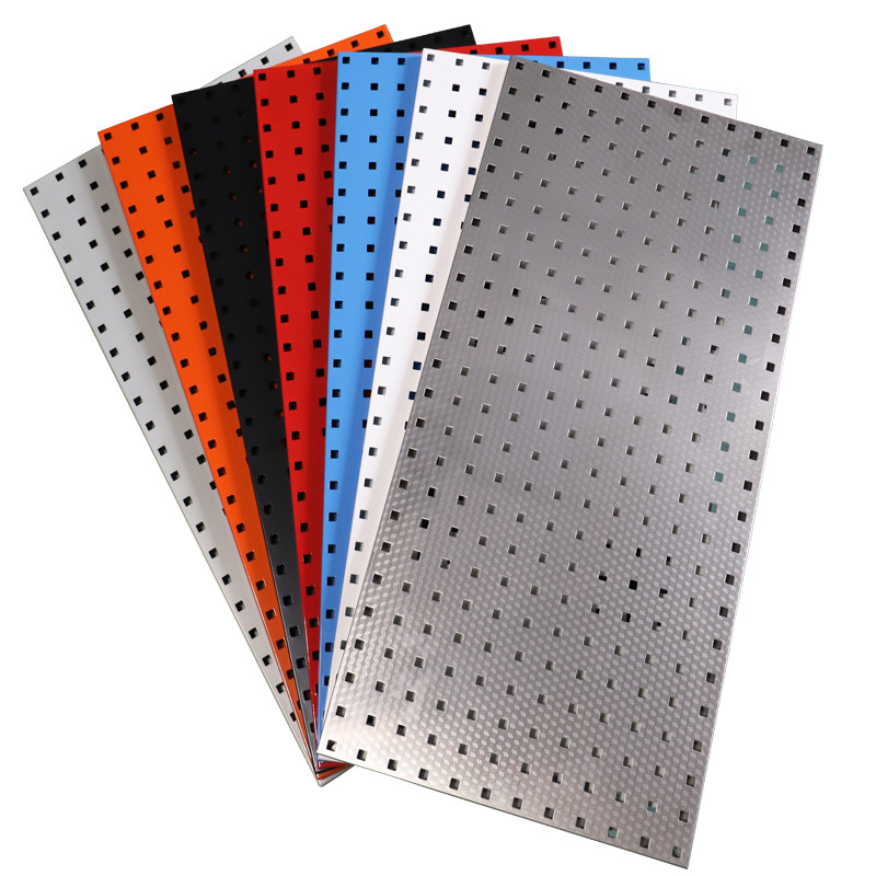 免打孔不锈钢洞洞板家用厨房收纳架手机饰品展示架五金工具挂板墙