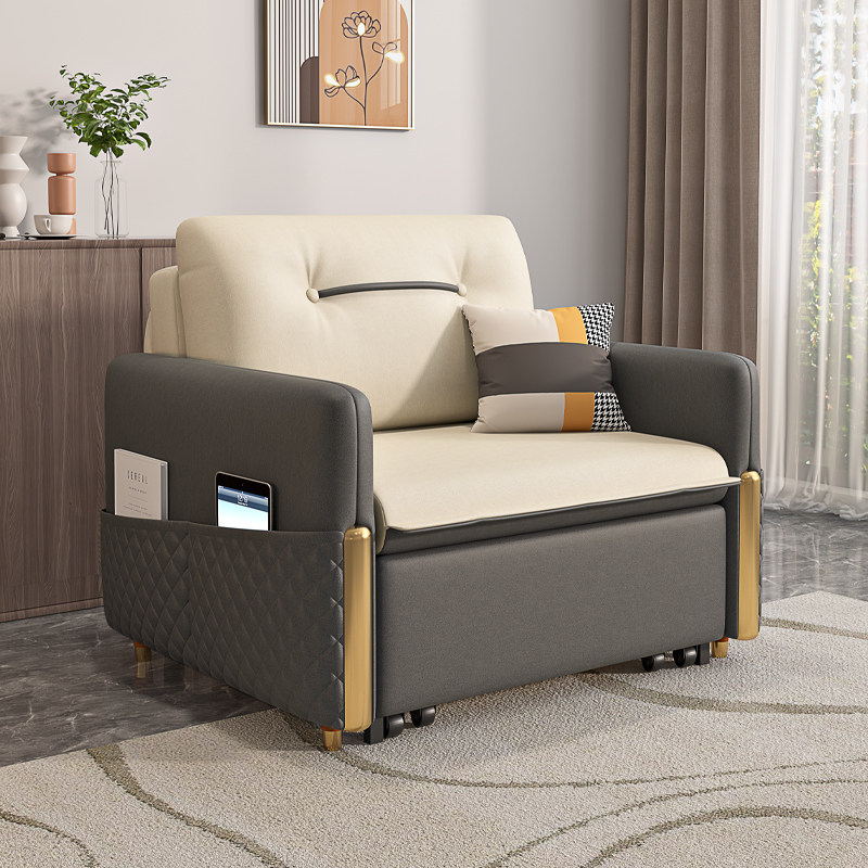 单人折叠沙发床两用小户型实木储物现代简约书房阳台经济型多功能,住宅家具,沙发床,淘宝优惠券,粉丝福利购,淘宝优惠卷