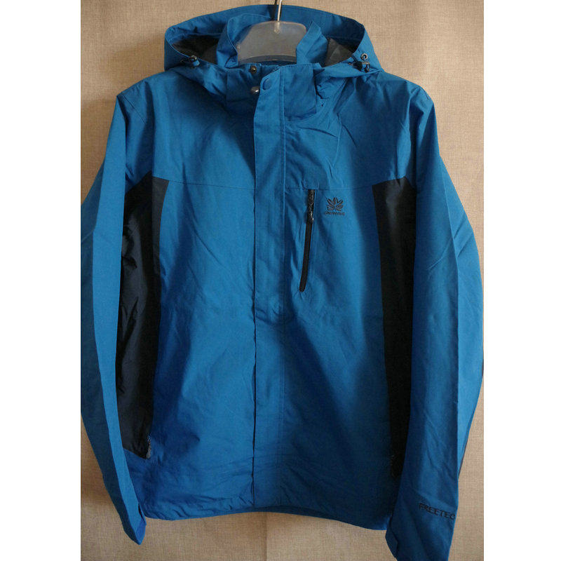 大码男款秋冬两层高端冲锋衣全压胶防水透气单层加内衬外套夹克