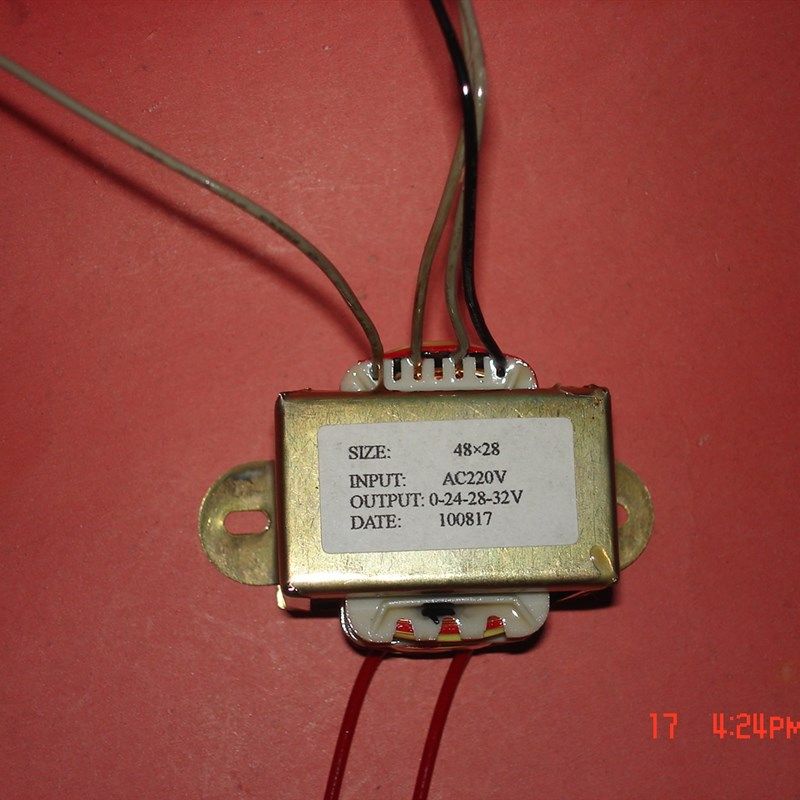 特殊规格12W220V转0-24V-28V-32V/0.32A多抽取式变压器EI4828