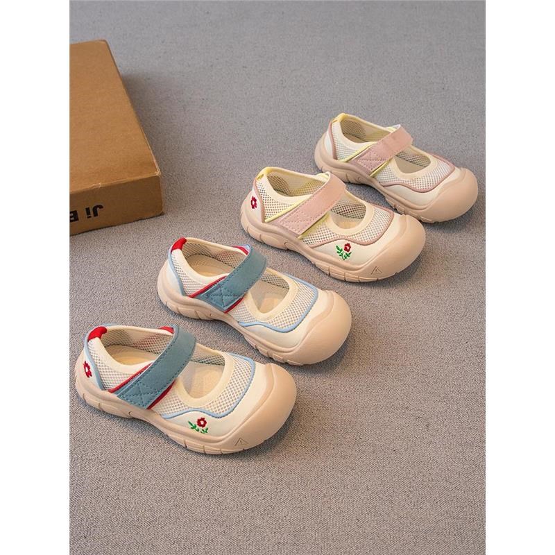 儿童学步鞋2025春夏新款男童鞋子女童宝宝单鞋透气单网机能鞋皮鞋