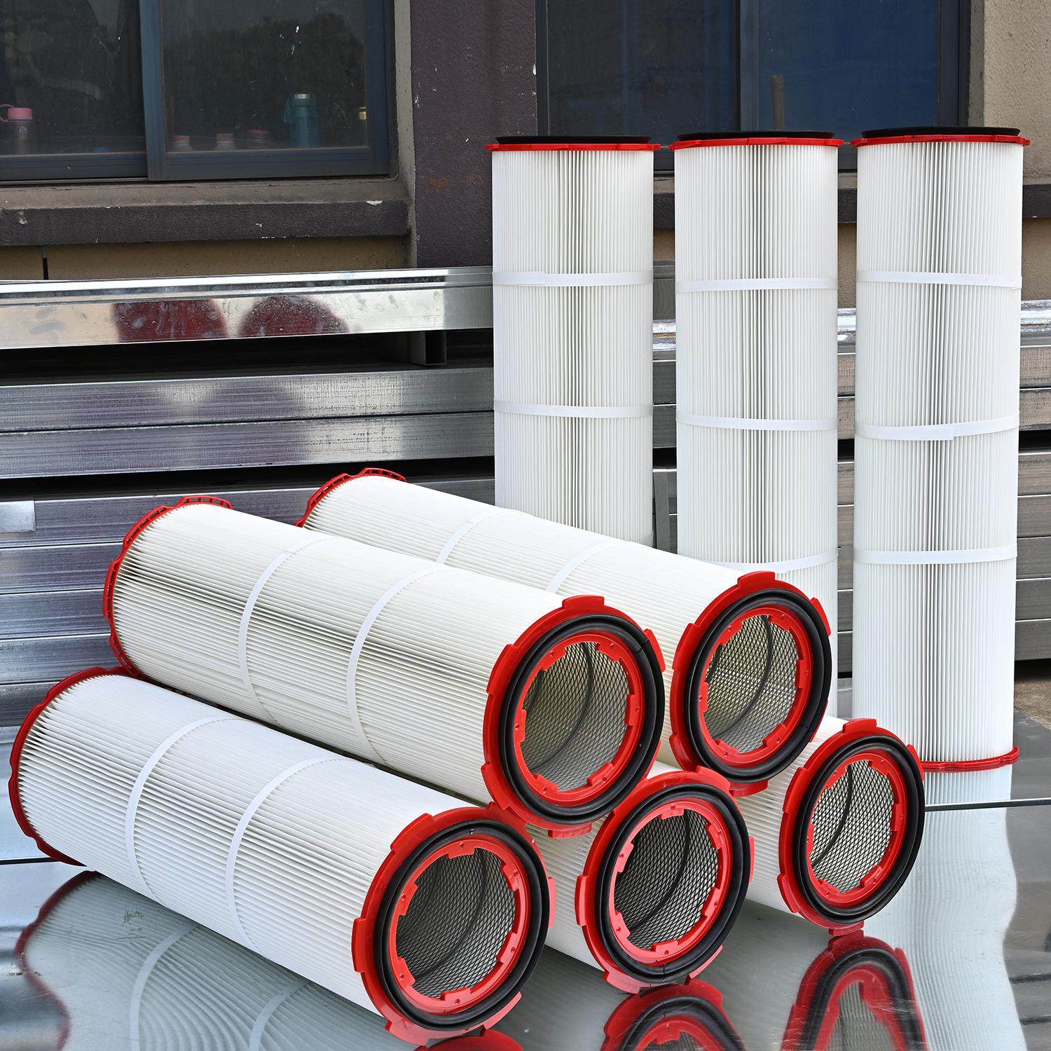 空气过滤器除尘滤芯空气净化器折叠滤芯聚酯网工业粉尘滤芯