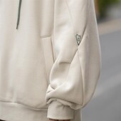 弎狸TIP 日系复古加绒加厚连帽卫衣男女宽松保暖帽衫 户外休闲外套