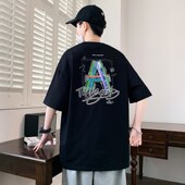 夏季 上衣 男孩帅气宽松t恤初高中学生大童青少年潮流半袖 新款 短袖