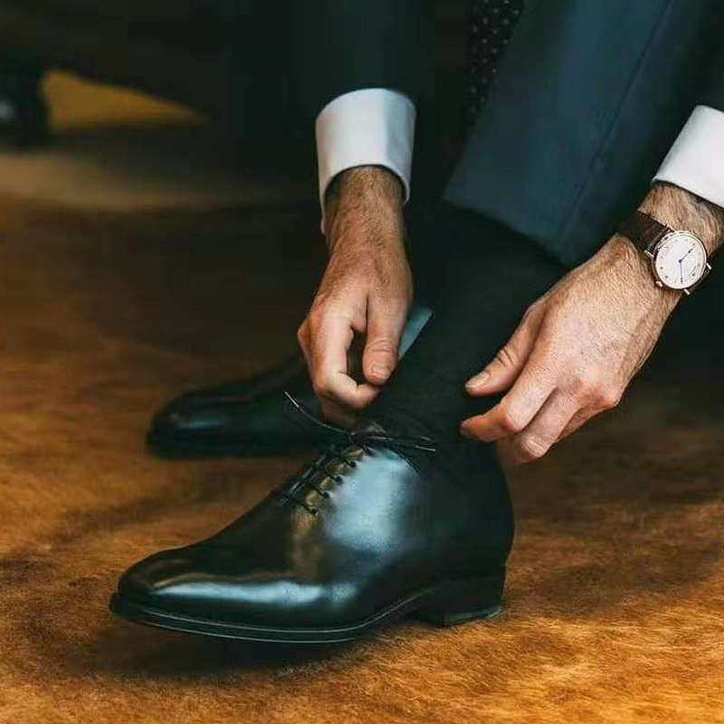 【高档皮质系列】隐形内增高皮鞋37商务正装男鞋35真皮36小码6cm8