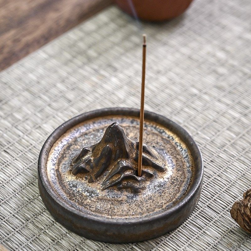 粗陶线香炉茶道底座香薰炉小陶瓷香插家用室内禅意卧香炉沉香檀香,餐饮具,茶道/香炉,淘宝优惠券,粉丝福利购,淘宝优惠卷