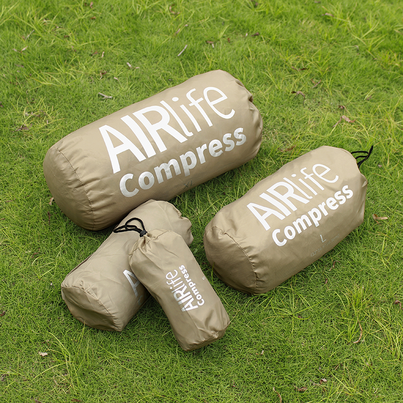 户外旅行衣物羽绒服收纳袋可携式束口抽绳衣服睡袋压缩袋分装四件