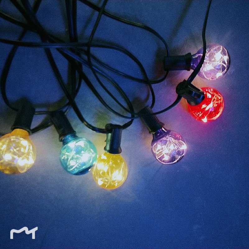 G40铜线灯家居灯饰防水led造型灯圣诞球灯3Vled球泡铜线灯