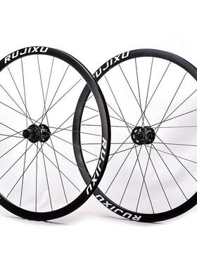 700CRUJIXU120响公路自行车轮组圈刹碟刹铝合金六丁弯头轮组24孔