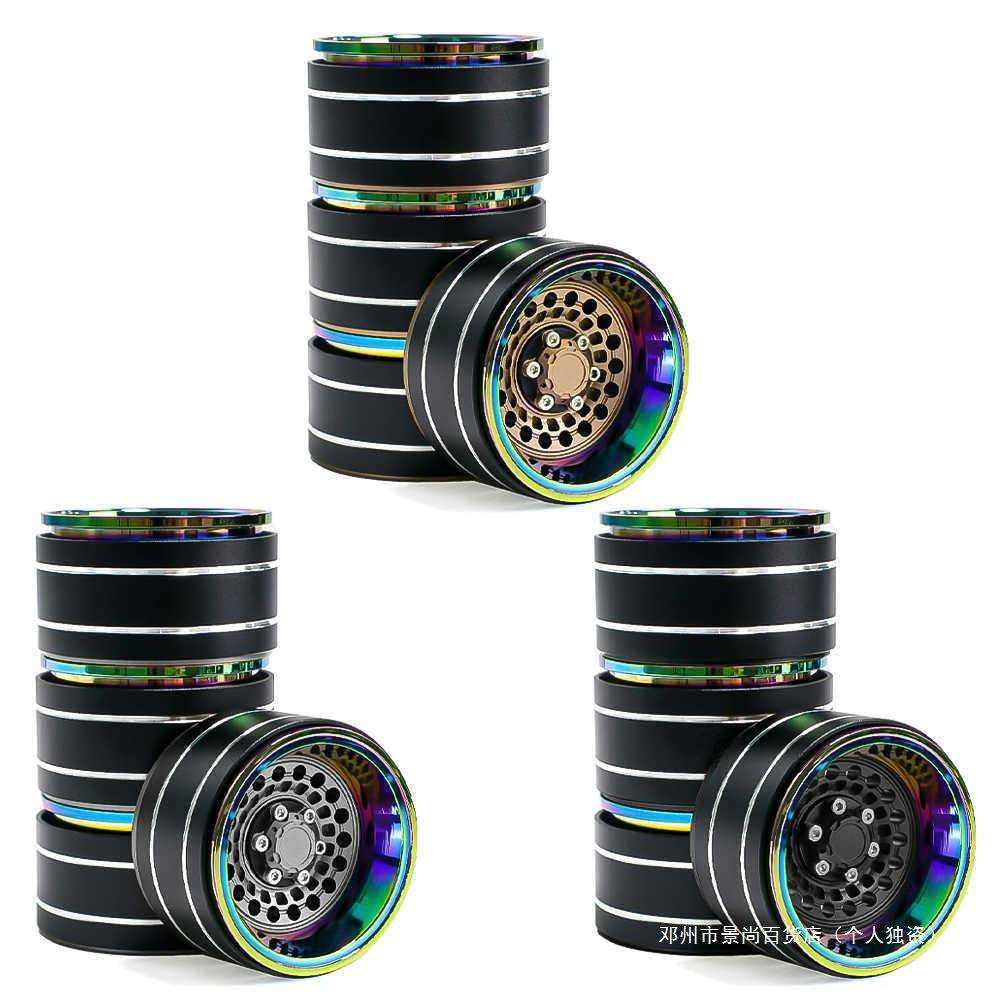 景尚攀爬车1.9寸攀爬车铝合金磨砂炫彩轮毂 可偏移SCX10 TRX4