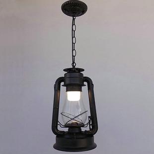 复古吊灯马灯创意老式煤油灯装饰灯吸顶灯怀旧主题220V电源灯具