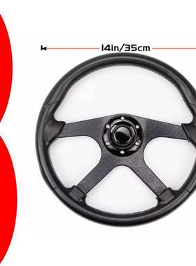 厂家直销 14寸汽车改装通用方向盘赛车改装STEERING WHEEL