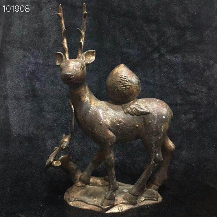 仿古做旧紫铜寿桃鹿铜器摆件家居客厅电视柜办公室玄关装饰工艺品,鲜花速递/花卉仿真/绿植园艺,割草机/草坪机,淘宝优惠券,粉丝福利购,淘宝优惠卷