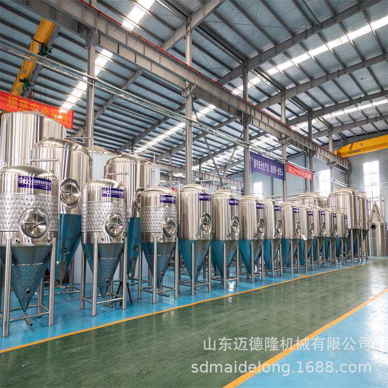 500L酿酒设备厂家发酵罐 精酿啤酒设备啤酒搅拌罐 小型酿酒生产线