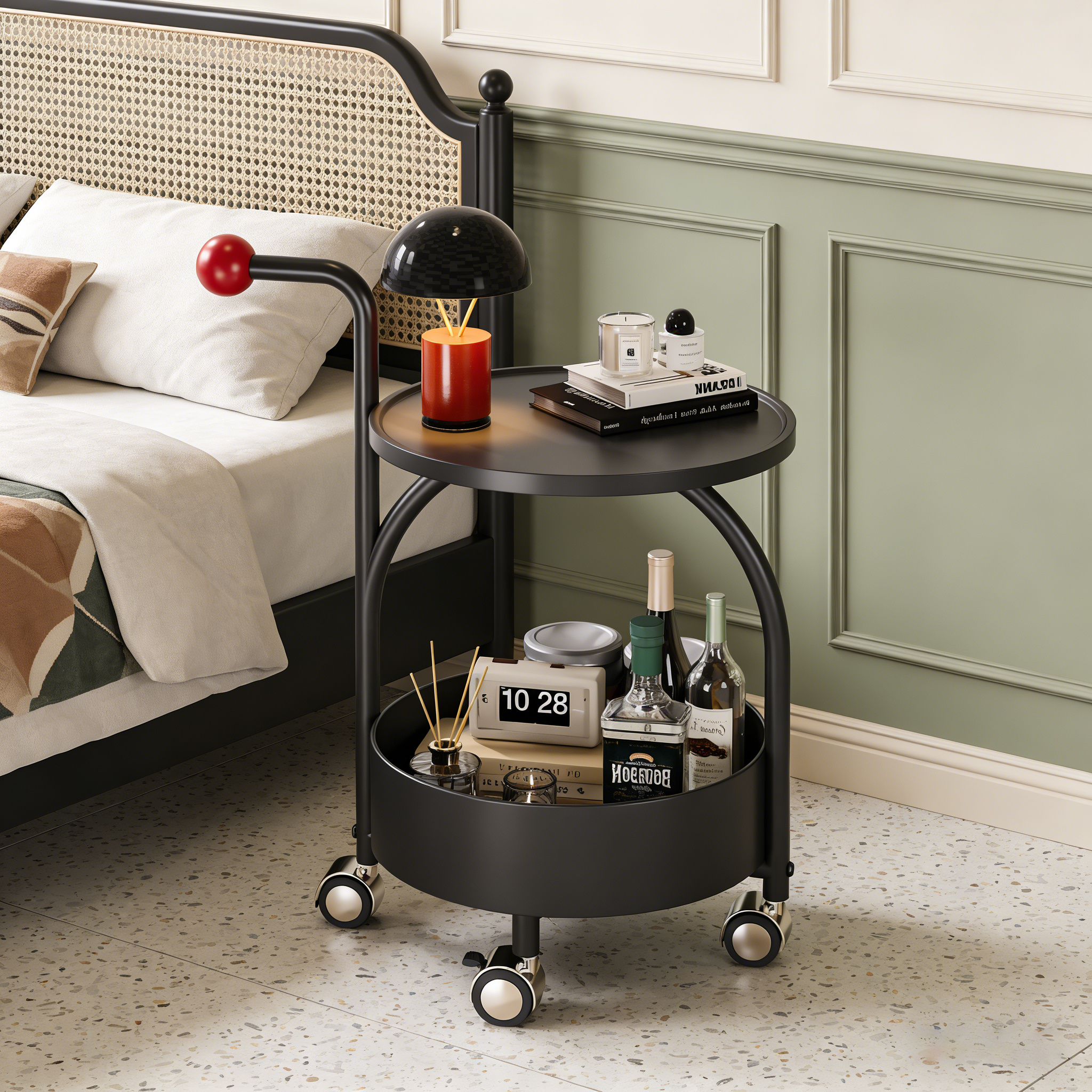 中古风小推车餐车家用边几零食置物架客厅移动茶几床头小桌子边几,住宅家具,角几/边几,淘宝优惠券,粉丝福利购,淘宝优惠卷