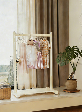 飘窗专属挂衣架晾衣架家用卧室落地衣帽架随心小衣橱收纳置物架