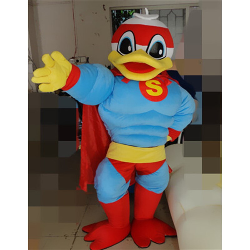 动漫设计动画片肌肉鸭子超卡通人偶衣服装巡演服布偶玩偶定制