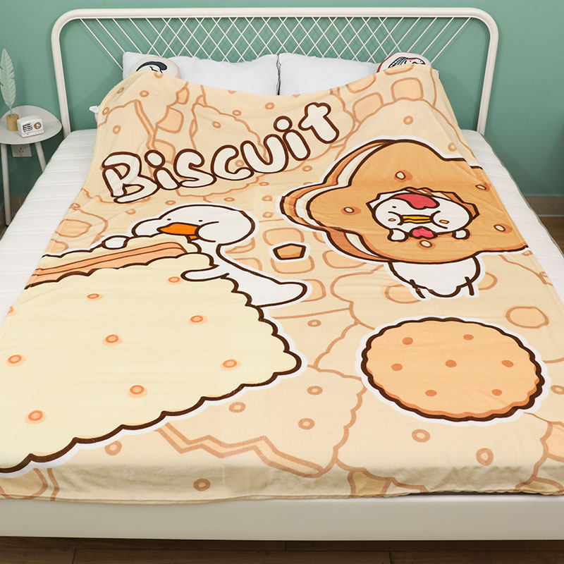 二次元造物家不鸭冬季毛毯法兰绒午休薄款毛毯被单人空调毯子床单,模玩/动漫/周边/娃圈三坑/桌游,动漫水杯/居家/百货,淘宝优惠券,粉丝福利购,淘宝优惠卷