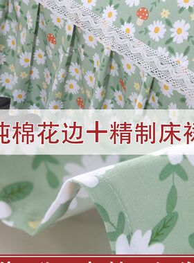 床裙罩2022新款床罩单件纯棉斜纹加厚冬季通用高端全棉可配四件套