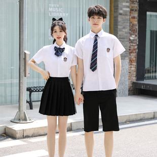 短裤 毕业季 短袖 夏装 初高中学生朗诵合唱演出服 班服学院风校服套装