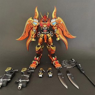 亿旗十二生肖寅虎合金骨架可动发光地台成品国创机甲模型手办摆件