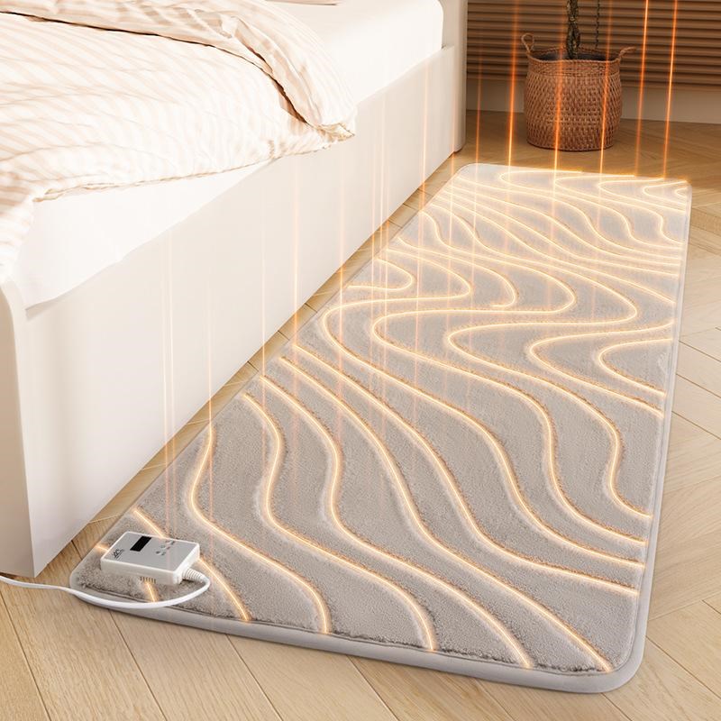 卧室床边加热地毯碳晶石墨烯电热冬季瑜伽健身发热毯子地暖地垫子