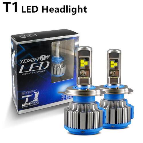 厂家直供新款T1 LED汽车大灯超亮H1H4H790056H11前照远近光车灯