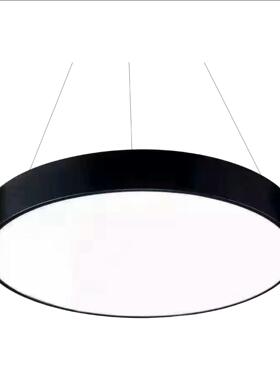 厂家直销工业风实心圆吊灯 现代简约48至120W吊线灯圆形LED办公灯