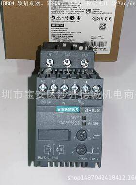 3RW3017-1BB14 软启动器 控制电压 110-230Vac/dc、200-480Vac
