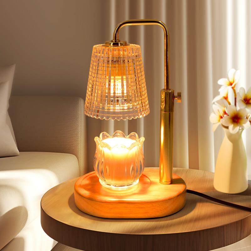 融蜡灯 跨境 香熏灯 卧室床头照蜡烛浪漫可定时调光蜡烛灯氛围灯