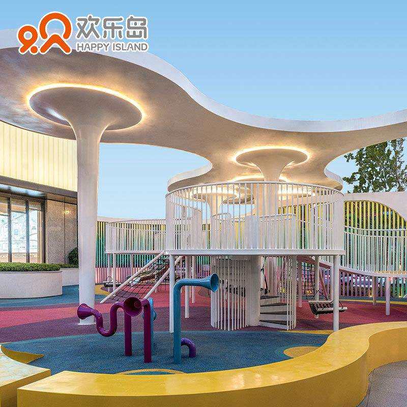 小区游乐设备厂家平台滑梯组合攀爬绳网户外儿童乐园规划设计生产