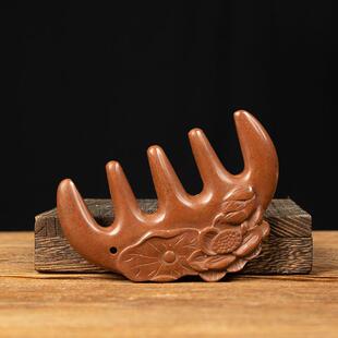 五瓜按摩梳五爪头部按摩梳砭石莲花头部按摩五经爪五爪长臂按摩梳