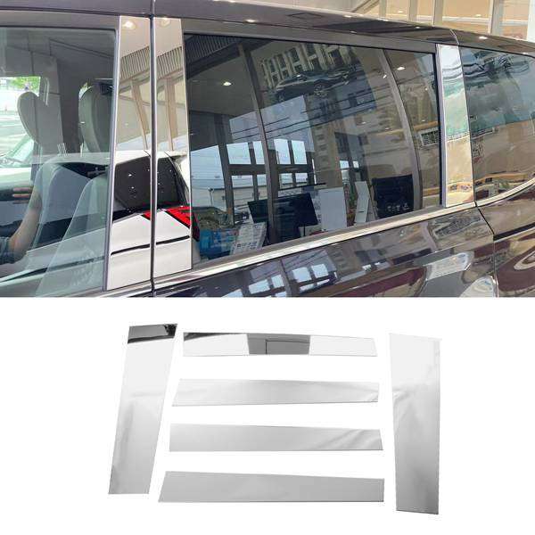 适用22款诺亚VOXY/NOAH90中柱改装装饰条专用VOXY不锈钢改装贴片