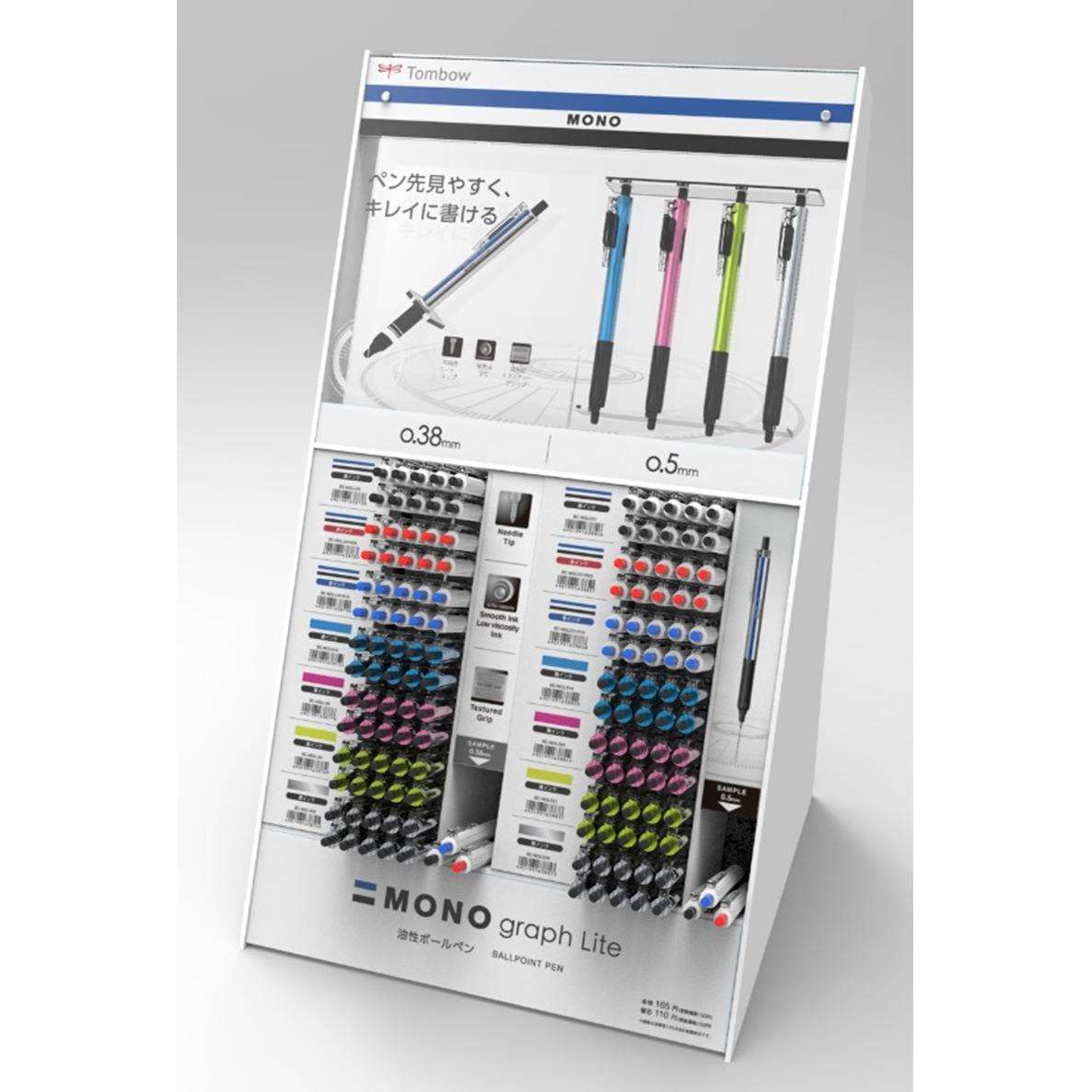 新款 蜻蜓TOMBOW超人气MONO Graph lite油性867S低粘度按动圆珠笔