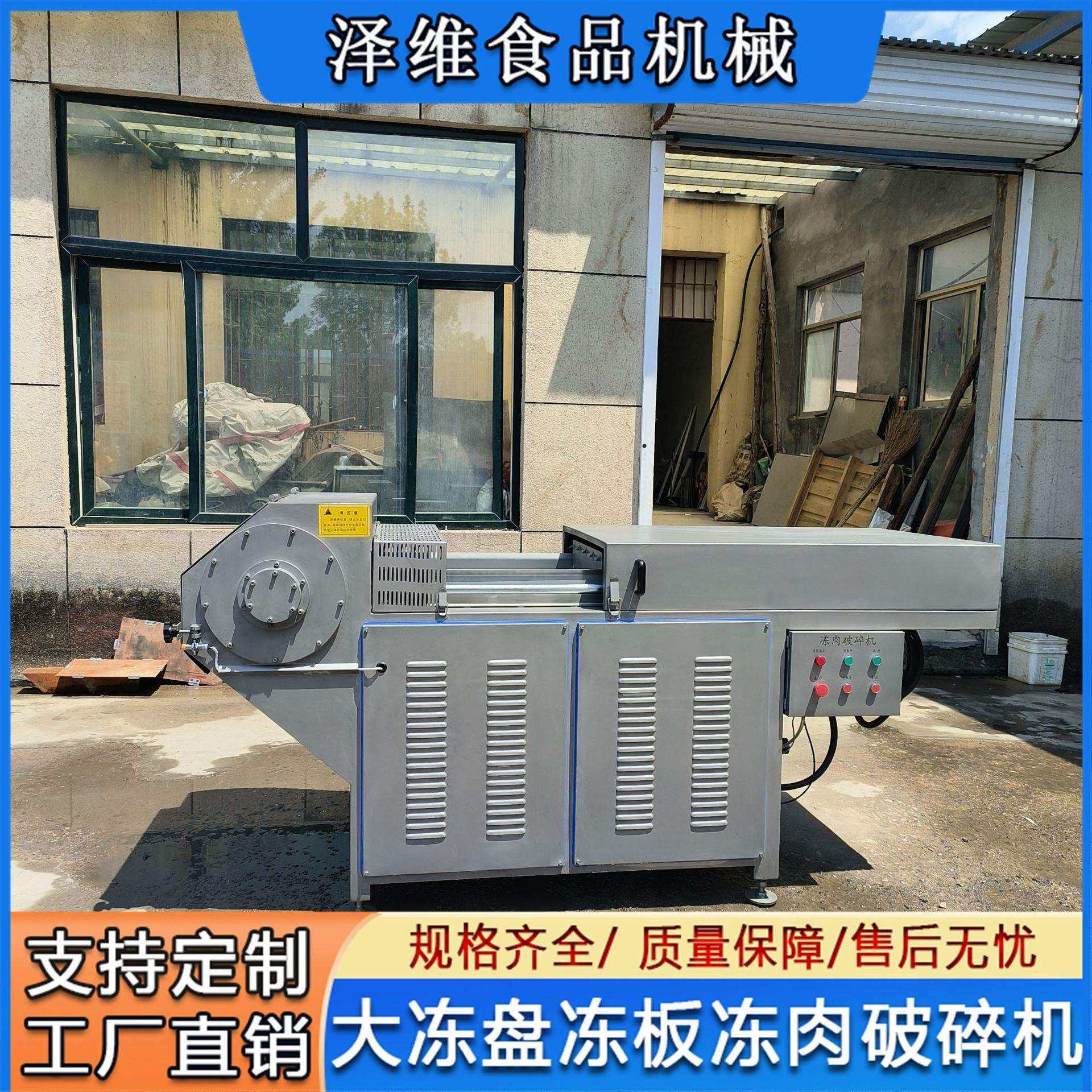 冰冻鲅鱼带鱼切段机 商用冻肉切块机 鳝鱼冻盘切碎机冻奶酪破碎机