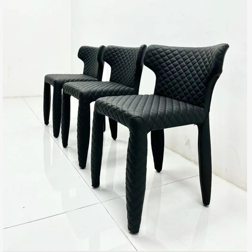 意式餐椅舒适设计师艺术休闲椅家用化妆书房会客接待椅子轻奢